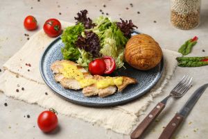  Ցիտրուսային սոուսով հավի կրծքամիս 